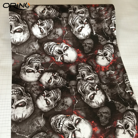 Self Adhesive Skull Sticker Decal Camouflage Sticker Bomb Vinyl Car Wrap Film Autos Motorbike Body Covering Wrapping Foil ► Photo 1/6