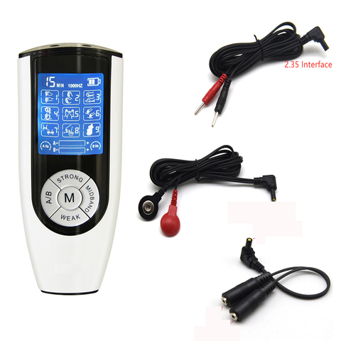 Dual Output Electric Shock Host E-Stim Massage Therapy Box Machine