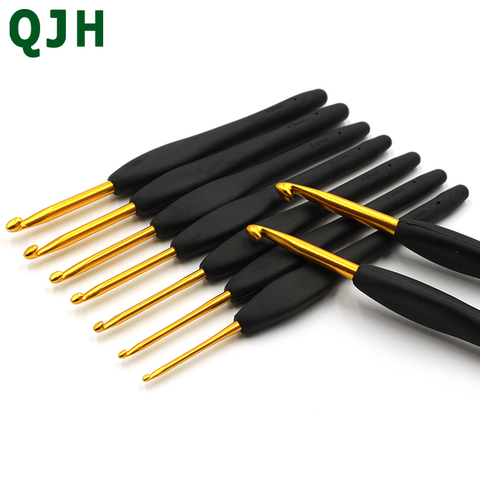 2.0-6.0mm Crochet Hook Set Aluminum Ergonomic Crochet Needles with Colorful Soft Rubber Grip Cushioned Handles Needles ► Photo 1/5