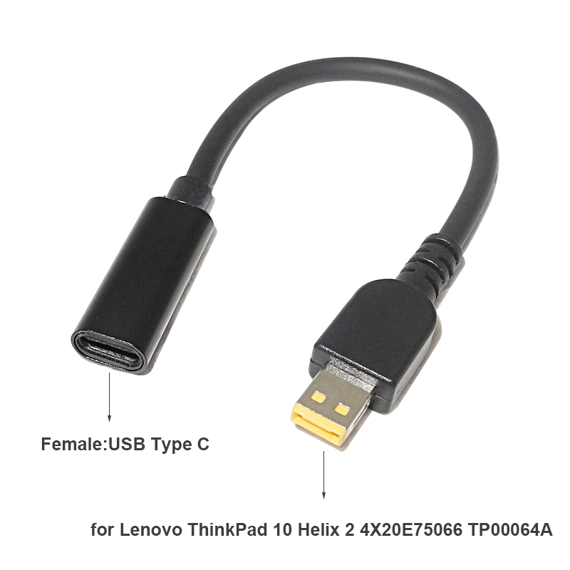 Buy Online Dc Usb Type C Power Adapter Plug Converter Laptop Charging Cable Cord For Lenovo Thinkpad 10 Helix 2 4xe Tpa Alitools