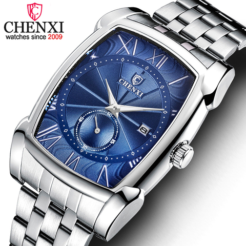 CHENXI Watches Men's Quartz Military Stainless Steel Wristwatch Men Top Brand Fashion Chronograph Male Waterproof Business Watch ► Photo 1/6