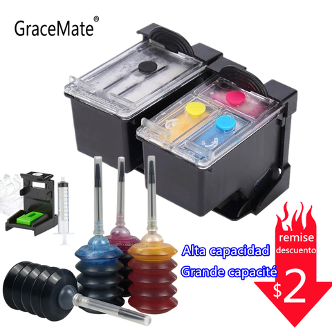 GraceMate 302XL Refill Ink Compatible for Hp 302 XL Ink for