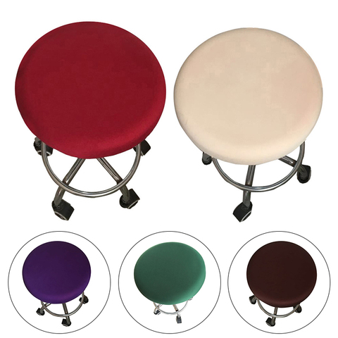 Round Chair Cover Bar Stool Cover Elastic Stretchy Seat Cover Home Chair Slipcover ► Photo 1/6