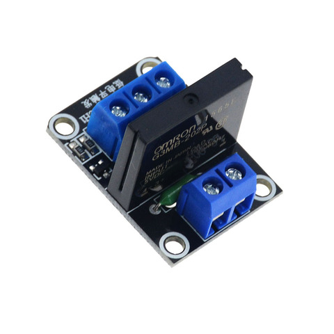 1PCS 1 Channel Solid State Relay Module Board Low Level Trigger SSR Input 5V 24V DC Output 240VAC 2A Fuse ► Photo 1/6