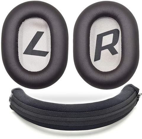 Black Headband Protector Protective and Brown Ear Pads Cushion Pillow Parts Cover for Plantronics Backbeat Pro 2 Headphones ► Photo 1/6
