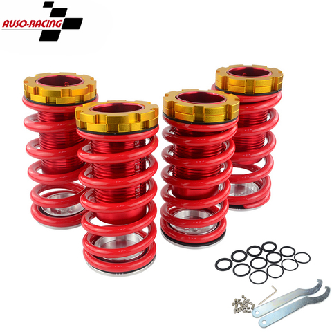 Lowering Scaled Adjustable Suspension Coilover Red Springs For 88-00 Honda Civic EG EJ EK ► Photo 1/6