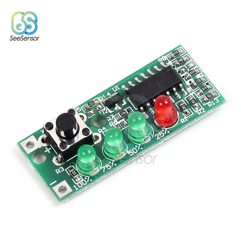 Battery Capacity Indicator Tester 4 LEDs Display Module for 3S 4S 9-12.6V 12V Battery ► Photo 1/6