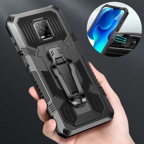 Armor Shockproof Hybrid Military Bracket Case For Xiaomi Redmi Note 9 Pro 9S Redmi 9 9A 9C Note 8 Pro 8A Note 7 7A 6A Cases ► Photo 1/6