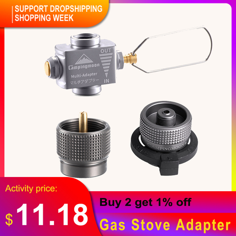 Gas Stove Adapter Camping Gas Saver Plus with Butane Adapter Gas Adapter for Camping Backpacking Hiking 2022 ► Photo 1/6