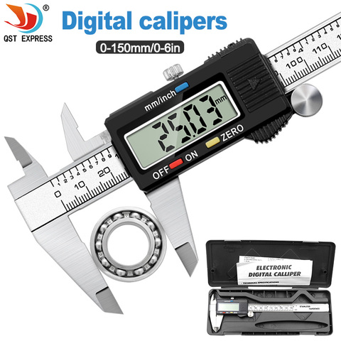 Digital Vernier Caliper 6 inch 0-150mm Electronic Measuring Caliper Stainless Steel ► Photo 1/6