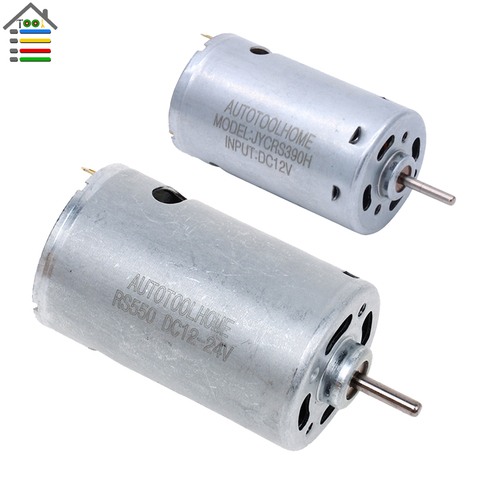 New 390 550 DC Motor 12V-24V 13000-19000 RPM Motor Large Torque Gear Motor For Engraving Machine Lathe Tool DIY Drills Toy Car ► Photo 1/6