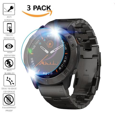 3Pcs Protective For Garmin Fenix 5 5s Plus 6S 6X 6 Pro Ultra Clear Tempered Glass film Guard Premium Screen Protector Watch Film ► Photo 1/6