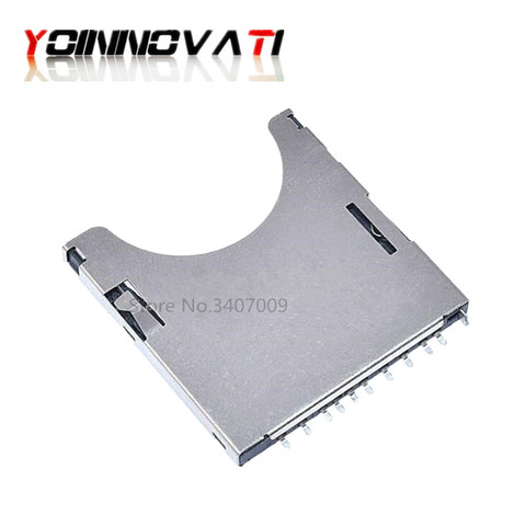 Free Shipping 10PCS/Lot SD Card Connector 2 in 1 Card Slot Self Push/Pop-up 10P ► Photo 1/3