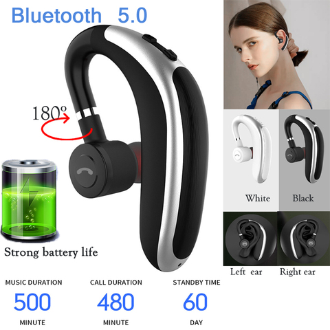 Wireless Bluetooth Earphones Single Handsfree earbuds With Microphone Business Headset For iphone samsung huawei xiaomi ► Photo 1/6