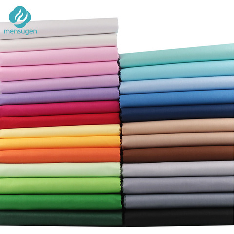 Fabric Meters Plain Color 100% Cotton Fabric for Clothes Baby Dresses Sewing Bed Sheet Baby Crib Pillow Cover DIY Sewing Fabrics ► Photo 1/6