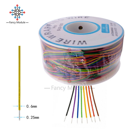 250m 30AWG Wrapping Wire Tin Plated Copper B-30-1000 Cable Breadboard Jumper Insulation Electronic Conductor Wire Connector ► Photo 1/6