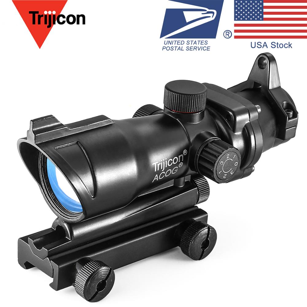 ACOG Style 1x32 Red/Green Dot Sight w/ Iron Sights for Airsoft FULL METAL Scope 