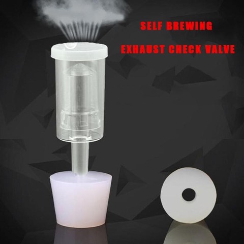 1pc Brewing Exhaust Valve Homebrew Wine Beer Secondary Fermentation Making Equipment Air Lock One Way Water Sealed Check Valve ► Photo 1/6