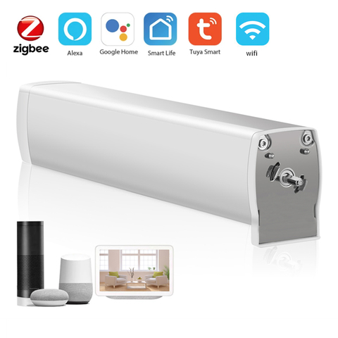 Tuya WIFI ZigBee Curtain Blind Switch Electric Motorized Curtain Roller Shutter Control for Alexa Google Assistant IFTTT ► Photo 1/6