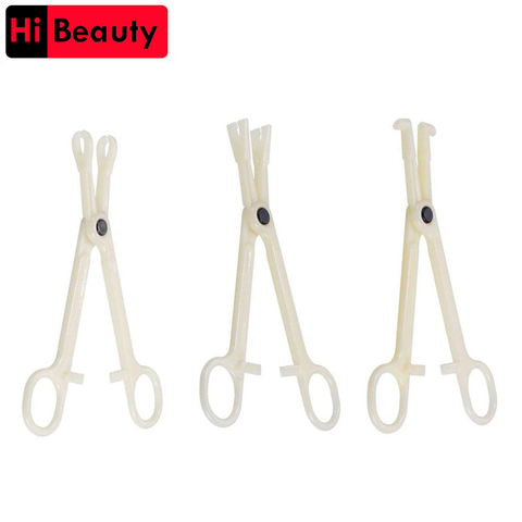 1PC Disposable Sterile Slotted Round Navel Forceps Clamp Triangle Open Plier Ear Nose Piercing Tools Tattoo Piercing Supply ► Photo 1/6