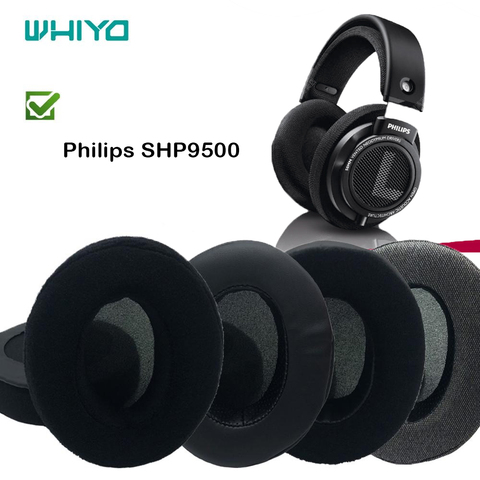 Whiyo Soft Velvet Replacement EarPads for Philips SHP9500 SHP-9500 Headset Cushion Cover Bumper Pads ► Photo 1/6