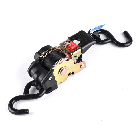 1.8M Tie Down Belts With Automatic Rollup And Ratchet Auto Retractable Easy To Carry Ratchet Tie Down Starp S-hooks ► Photo 1/1