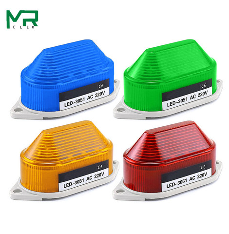 LED-3051 Strobe Signal Warning light  12V 24V 220V Indicator light LED Lamp small Flashing Light Security Alarm ► Photo 1/5