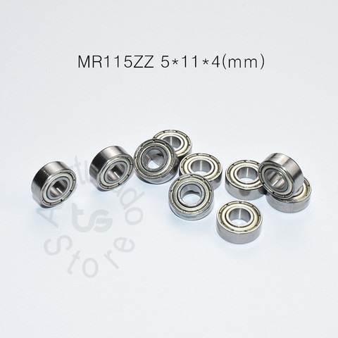 MR115ZZ 5*11*4(mm) 10piecesfree shipping bearing ABEC-5 metal Sealed Miniature Mini Bearing MR115ZZ MR115 chrome steel bearings ► Photo 1/6