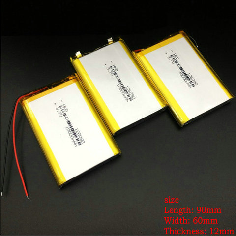 Ansheng 10000mAh 126090 3.7V lithium polymer battery DIY mobile emergency power charging treasure battery ► Photo 1/1