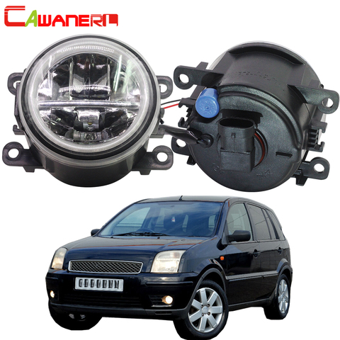 Cawanerl Car H11 4000LM LED Bulb Front Fog Light + Angel Eye DRL Daytime Running Light 12V For Ford Fusion Estate JU 2002-2008 ► Photo 1/6