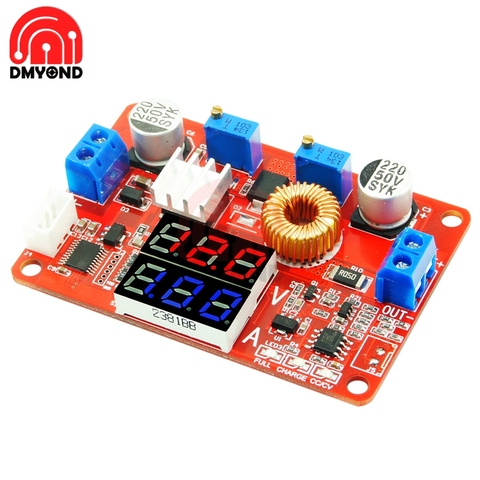 DC-DC 5A 75W Constant Current and Constant Voltage Step-down Power Supply Module Board DC 5V-35V Non-isolated CC CV Buck Module ► Photo 1/6