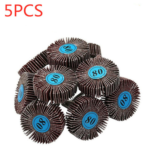 5Pcs Sandpaper Sanding Flap Wheels Sanding Disc Set Shutter Polishing Wheel For Rotary Power Tools For Dremel Accessories ► Photo 1/5