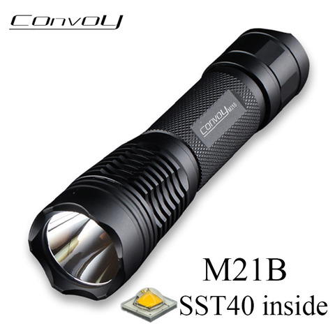 Convoy M21B with Luminus SST40 LED Flashlight Lantern S2+ 21700 Version Torch EDC Lanterna LED Camping Fishing Bike Work Light ► Photo 1/6