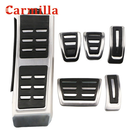 Carmilla Car Pedals for Audi A4 B8 A6 A7 A8 S4 RS4,A5 S5 RS5 8T Q5 SQ5 8R Fuel Brake Footrest Pedal Cover Auto Accessories ► Photo 1/6