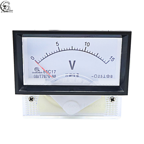 85C17 DC 1V 2V 3V 5V 10V 15V 20V 30V 50V 100V 500V  Panel Meter voltmeter for voltage Testing voltage Tester Gauge ► Photo 1/5