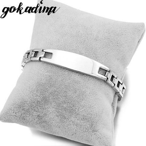 GOKADIMA 2022 Fashion Jewelry, Stainless Steel Womens/Mens ID Bracelets Watch Belt band Jewellery,Wholesale WB053 ► Photo 1/6