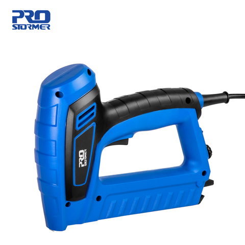 2000W Electric Staple Gun 220V-240V Power Adjustable Nail Gun Furniture Woodworking Upholstery Tools Nailer Stapler PROSTORMER ► Photo 1/6