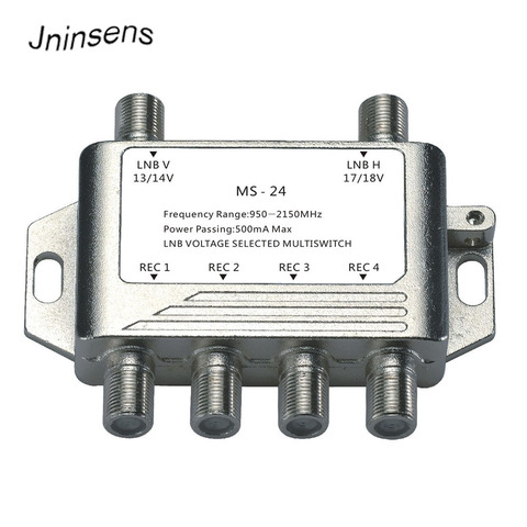 2 in 4 DiSEqC Switch 4x1 DiSEqC Switch Satellite Antenna flat LNB Switch for TV Receiver ► Photo 1/6