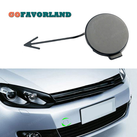 Accessories 1Pcs Front Bumper Tow Eye Hook Cover Cap Primed 5K0807241 5K0 807 241 For Volkswagen VW Golf GTI MK6 2009 2010 2011 ► Photo 1/4