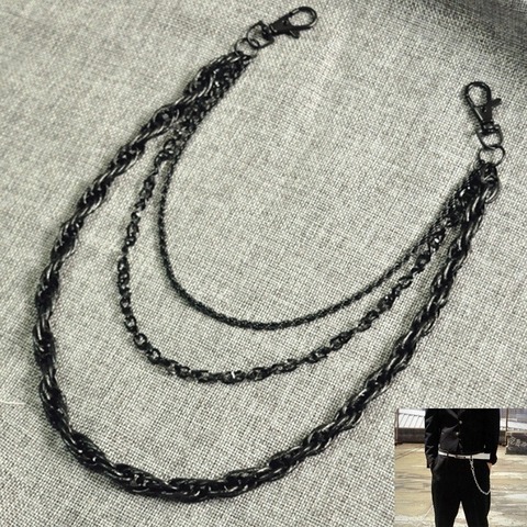 Men's Rock Punk Pants Chain Waist Chain Wallet Chain Key Chain Hip Hop Dress Jewelry Accessories ► Photo 1/5