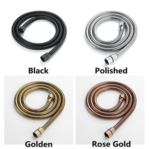 High quality 1.5M shower hose Matt black shower hose Gold Shower hose Rose gold shower hose SUS Polished shower hose ► Photo 1/6