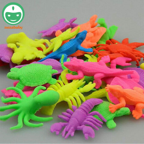 10PCS Silicone Growing Animal Toys Novelty Baby Toys Water Expansion Toy for Baby Bath Toys Practical Jokes Chirist Gift XQ15s ► Photo 1/6