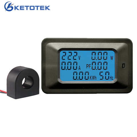 AC 22KW 110 220V Digital Voltmeter Ammeter 100A Current Voltage Meter Power Energy Amps Volt wattmeter tester detector ► Photo 1/6