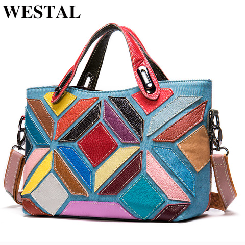 WESTAL bags for women 2022 women's shoulder bag genuine leather designer bag crossbody bags for women hand bags women handbags ► Photo 1/6