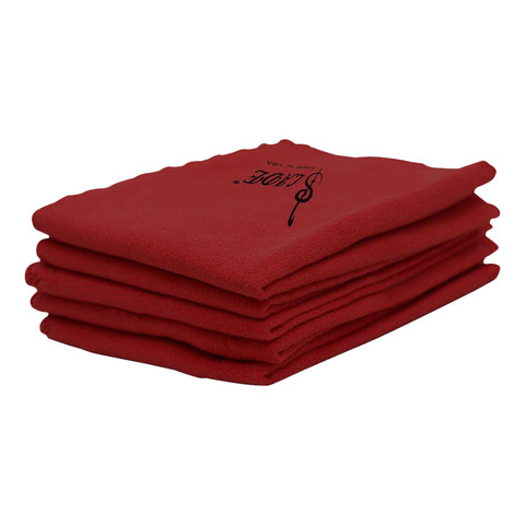 Practical 5x Cleaning Cloth Highly Absorbent, for Guitar Bass Ukulele, for Car Camera Glasses Lens - Wind Red ► Photo 1/6