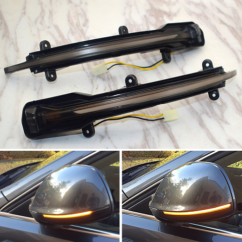 For Audi Q5 SQ5 8R Q7 4L Dynamic Blinker LED Turn Signal Side Mirror Lights indicator 2010 2011 2012 2013 2016 ► Photo 1/6