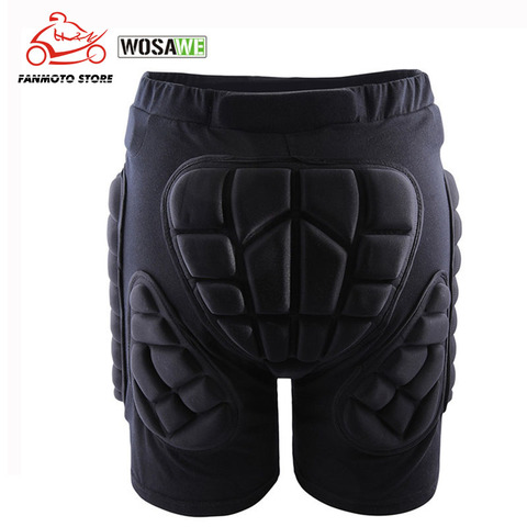 WOSAWE Unisex Motorcycle Shorts Ski Snowboarding Protective Gear Hip Butt Pad Extreme Sports MTB Bike Armor Motocross Shorts ► Photo 1/6