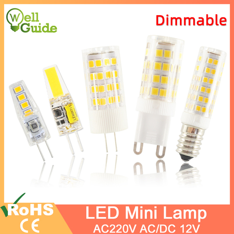 LED G4 Light G9 Led Lamp E14 Bulb 7W 9W 10W 12W COB 2835SMD 220V AC12V No Flicker Dimmable Ceramic Replace 30/40W halogen lamp ► Photo 1/6