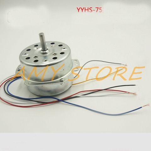 YYHS-75 80mm 220V 50Hz In 75W Out 23W 1300RPM Cold Warm Fan Motor Water Cool Air Conditioner 6Wire 3Position Speed Regulator ► Photo 1/6