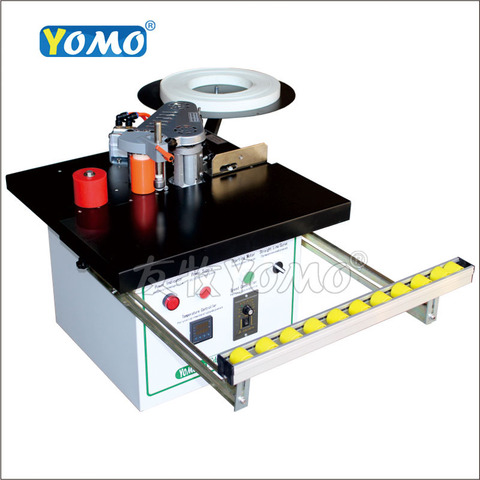 New manual edge bander YOMO MY05/MY06 Straight/curve arc-shaped portable edge banding Machine  woodworking pvc cut itself ► Photo 1/5